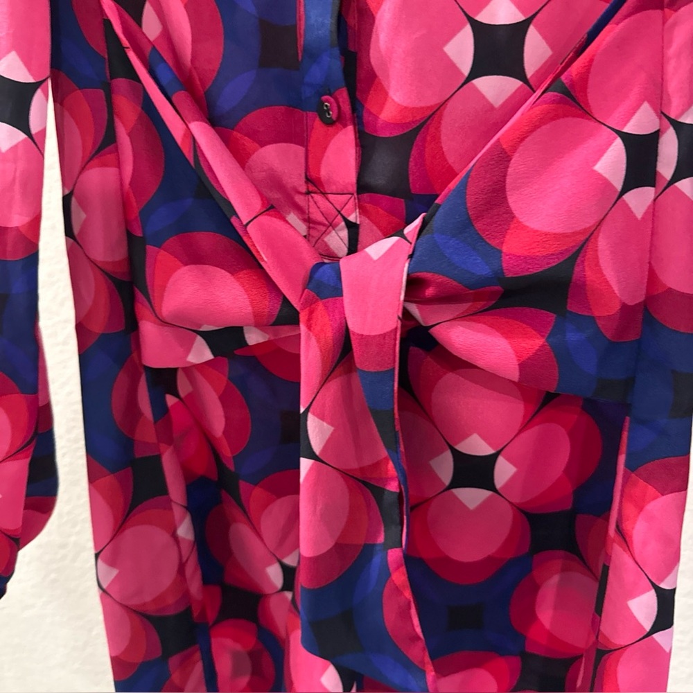 Trina Turk Floral Front Tite Shirtdress (Approx. M/L) - Picture 5 of 12